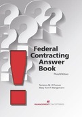 Federal Contracting Answer Book